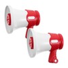 Kisangel 2pcs Handheld Mini Megaphone Keychain for Clear Sound Horn