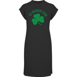Hippowarehouse ST Patricks Day 2019 t-Shirt Dress Women's Adults Nightie Nightdress Black