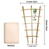 Natural Bamboo Trellis 24 Inches Tall, Mininfa Garden Ladder Trellis,