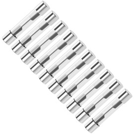 sourcing map Fuses 15A DC 32V 6x32mm Stereo Audio Alarm Amplifier Glass Pack of 10