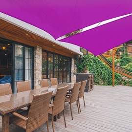 Yescom 2 Packs 28'x28'x28' Triangle Sun Shade Sail Fuchsia 97% UV Block Commercial Events Carpark Swimming Pool Camping Beach Picnic Playground Outdoor Building Canopy