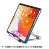 Sanwa Supply PDA-STN35S Aluminum Stand for Tablets, Stepless Adjustment, Lightweight