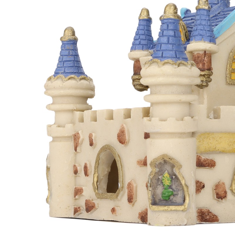 Aquarium Resin Airplane Castle Decoration Simulation Safe Cartoon Fish Tank