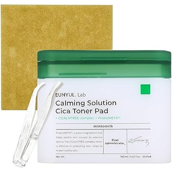 EUNYUL. Lab Calming Solution CICA Toner Pad [6.43 fl. Oz.