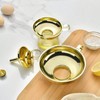 3 Pieces Gold Stainless Steel Funnel Set, 5 funnels (2