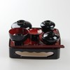 Fujishiro Kogei Japanese Buddhist Zen Rice Serving Services, Lacquerware, Eiho,