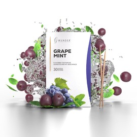 Wonder Toothpick - Flavored Toothpicks - 30 Infused Toothpicks Single Pack - Fresh Breath On-The-Go - Grape/Mint