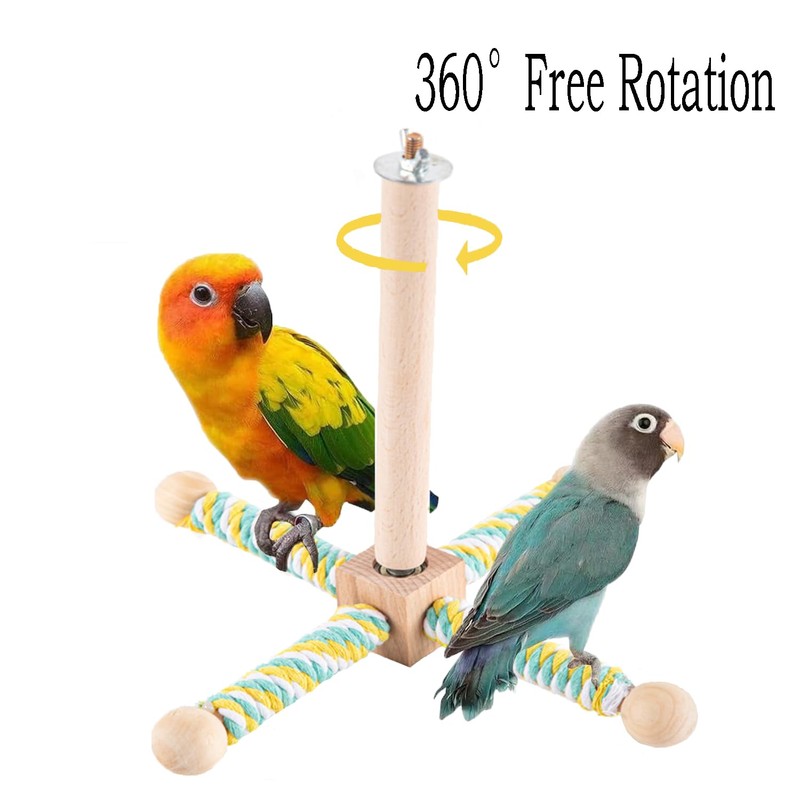 360° Rotating Bird Toy, Rotating Bird Perch, Parrot Toy, Bird