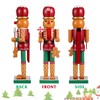 CLISPEED Christmas Wooden Nutcracker Doll Decor: Gingerbread Man Adorn Nutcracker