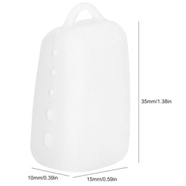 Silicone Toothbrush Covers, Electric Manual Toothbrush Cover Case Protector with Back Hole for Home Travel Camping, Toothbrush Tag Families Five Colors for Choose(White)