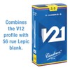 Vandoren CR8025 Bb Clarinete V21 lengüetas fuerza 2.5, caja de