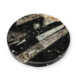 NKlaus Fossils Charging Plate 12.5 cm - Hand Carved Fossils Charging Plate, Ideal for Healing Stones and Jewellery, Perfect Spiritual Decoration for Meditation, Energy Work and Energetic Cleansing
