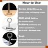 Floyutin 2 in Long Self Tapping EyeBolts M4x50mm Eye Screws
