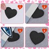 Heart Embroidered Iron-On Patches, Pack of 12 Mini Heart Iron
