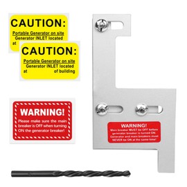 Generator Interlock Kit Compatible with Ge General Electric with a Single Vertical Throw Main Panels,Interlock Breaker Kit,2-1/2 Inch Spacing Between Main and Branch Breaker