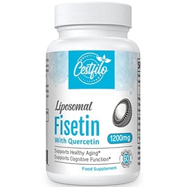 Fisetin with Quercetin 1200mg | Liposomal Encapsuled for Greater Bioavailability | Powerful Anti Aging & Rejuvenating Supplement | Non-GMO & Gluten Free | (60 Softgels)