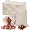 60 Pcs Reusable Muslin Spice Bags – 8x10 CM Natural