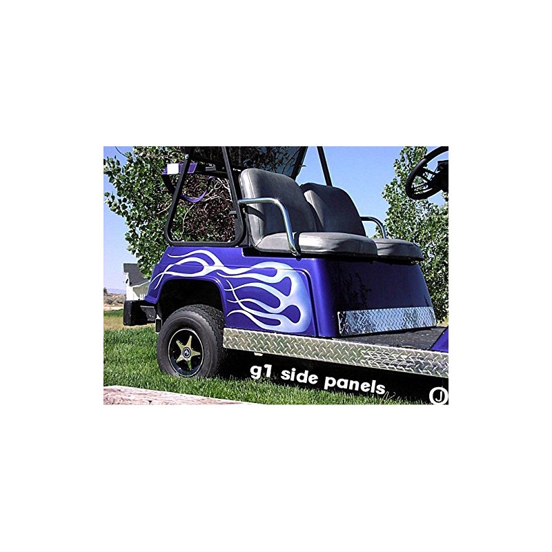 Fits Yamaaha G1 Golf Cart Diamond Plate Flat Side Panels