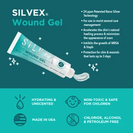 Be Smart Get Prepared SILVEX Wound Gel, 0.5 Fl Oz (Pack of 1), Clear