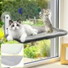 Lantiverse Cat Window Perch Hammock - Foldable Cordless with 4