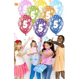 Pack of 10 Colourful Balloons Metallic 30 cm Decoration for Children's Birthday Party Happy Birthday Decoration
