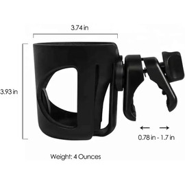 New Golf Cart Cup Holder Compatible with EZGO/Club Car/Yamaha & Most Golf Carts. A Solid Super Secure Fit. 360 Degrees Rotatable. Anti-Shake Spill Resistant. (Black)