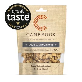Cambrook - Cocktail Hour Nuts, Spicy, Smoky, & Caramelised Mixed Nuts, 140g Bag
