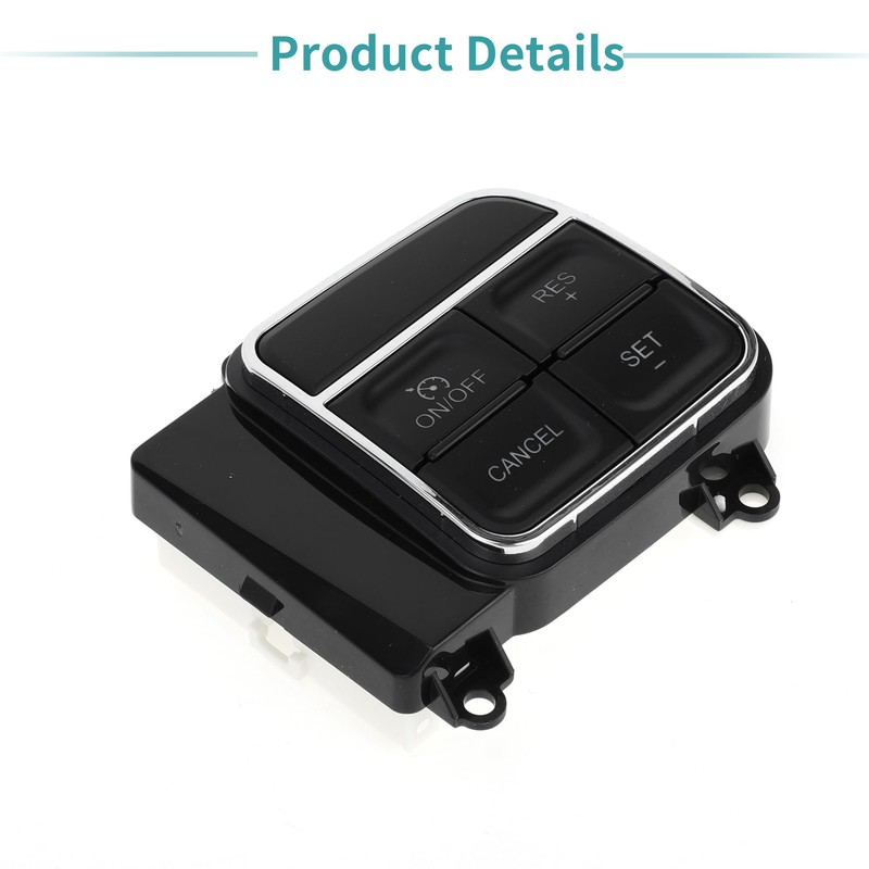 A ABSOPRO Steering Wheel Cruise Control Switch Button Black Suitable