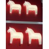 Ikea HASTHAGE Kids LED wall lamp, Dala Horse white 10x