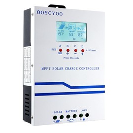 IPO 60A MPPT Solar Charge Controller, 12V/24V/36V/48V Auto Identification, Max 160V PV Input, Intelligent Regulator with LCD Display, Compatible with AGM, Gel, Flooded Lead-Acid and Lithium Batteries
