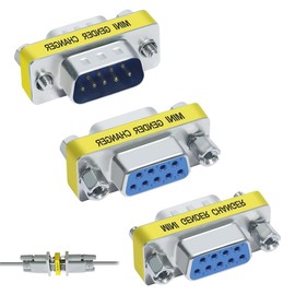 XINXINGDINGSHENG 3 Pcs DB9 Pin Serial Port Adapter Connector Set, Male to Male, Female to Female, M/F Gender Changers, RS232 9 Pin Data Transfer Coupler