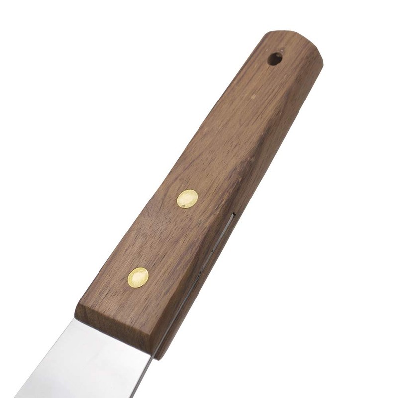 Aspire Stainless Steel Ice Cream Scoop with Wooden Handle, Durable