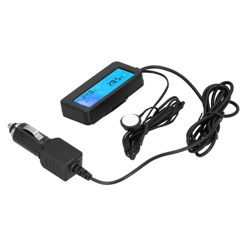 Mini Thermometer Electronic Temperature Meter with LCD Display DC12V for