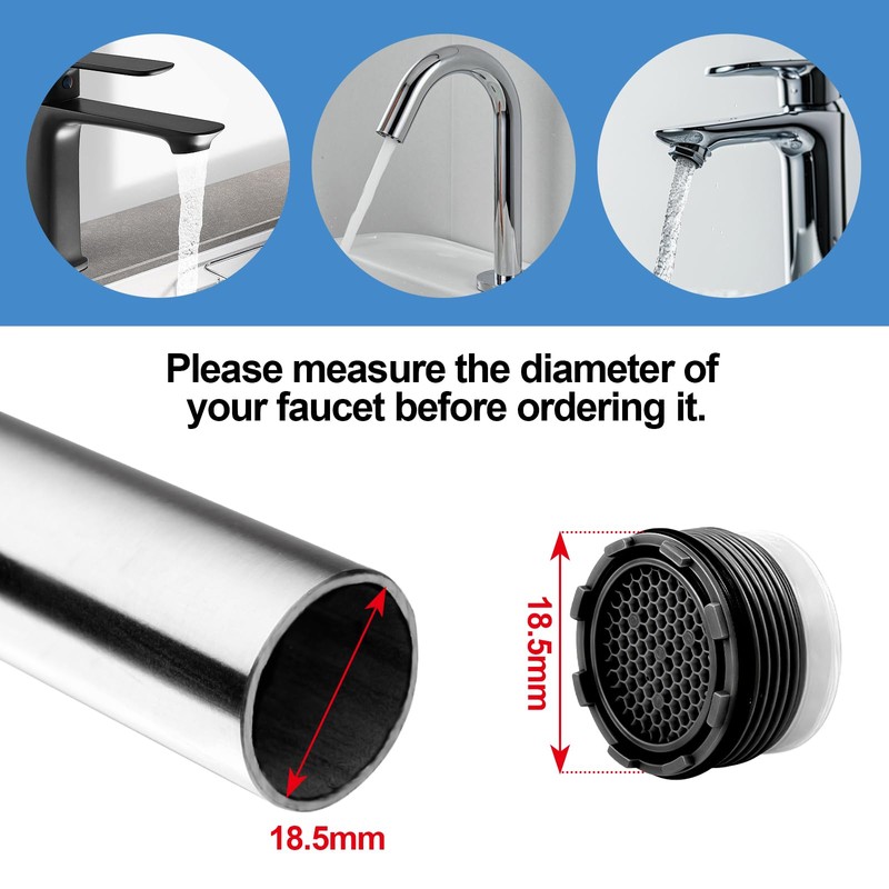 12 Pcs Faucet Cache Aerators with 4 Pcs Faucet Aerator