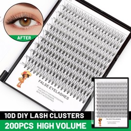 Bodermincer Large Box 200pcs 10D, 8-10-12-14mm Mixed Professional Makeup