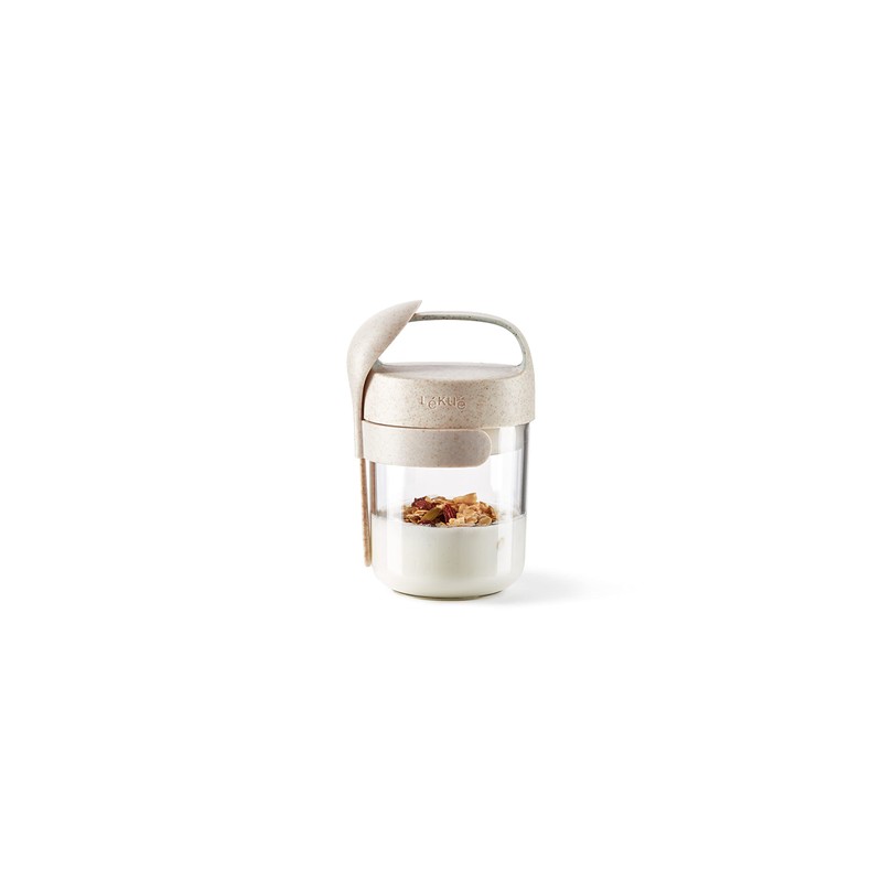 Lékué Jar to Go 400ml Organic, Beige, 400 ml