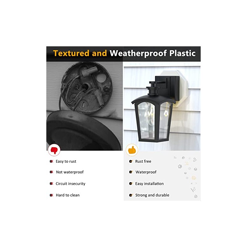 Siding Mounting Block, Siding Mounting Kit with Built-in Electrical Box,