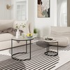 Otterease Nesting Tables Set of 2, Round Coffee Table, Small