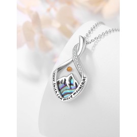 Zhi Kexin Mustard Seed Pendant Necklace for Women 925 Sterling Silver Your Faith Can Move Mountains Christian Jewelry Gifts