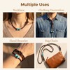 Genuine Leather String Cord, 8M Braided Leather Cord, Bolo Tie