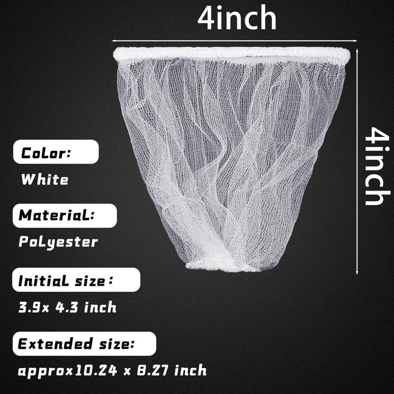 Suclain 500 Pcs Disposable Mesh Sink Strainer Bags, Elastic Kitchen