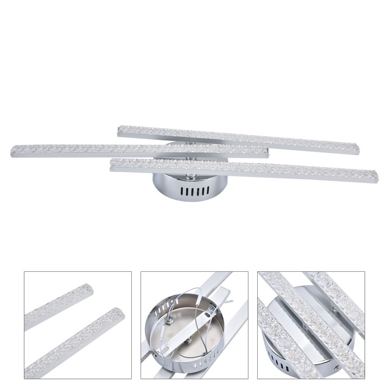 3Strips LED Ceiling Lamp Modern CeilingMounted Light Living Room Bedroom