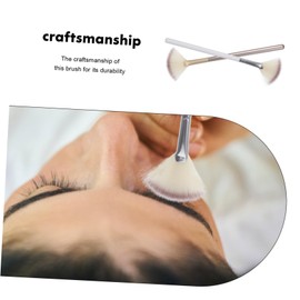 Minkissy 10pcs Fan-shaped Makeup Brush Set Highlighter Blush Concealer Face Brush