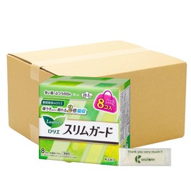 Kao Laurier Slim Guard, For Many Day to Regular Days, Sanitary Supplies, Includes Wings, Mini Pack, 8 Pieces + Kunutonn Original Logo e Bonus