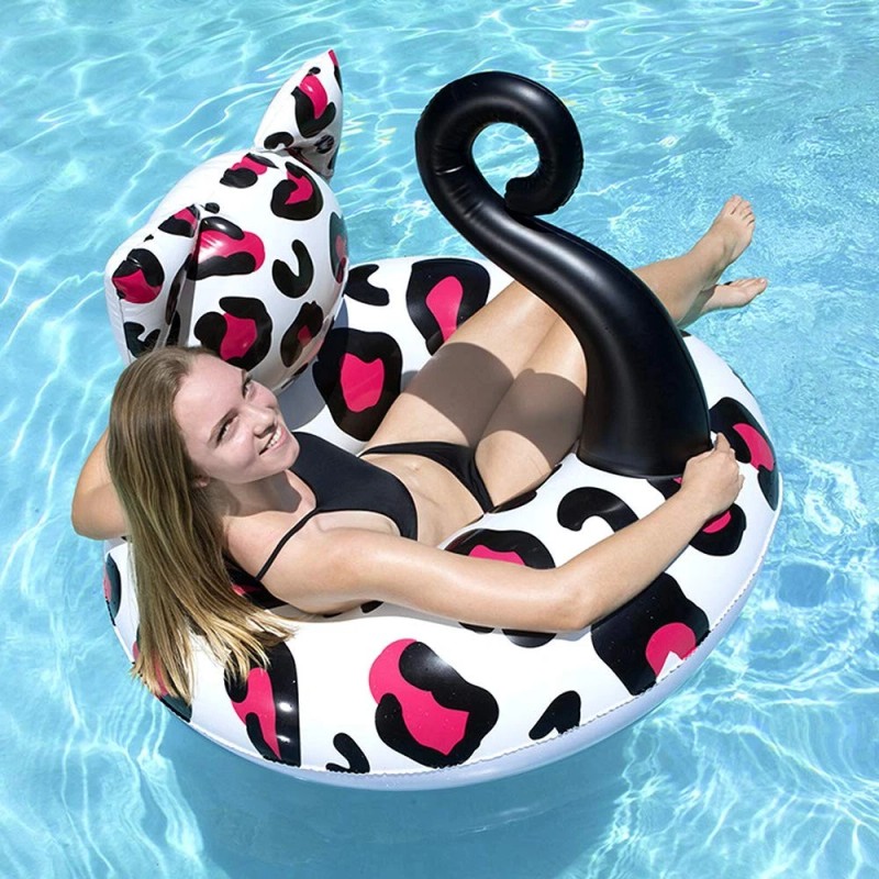 Poolmaster 48 Inch Kitty Pool Float Durable Vinyl Cat Inner