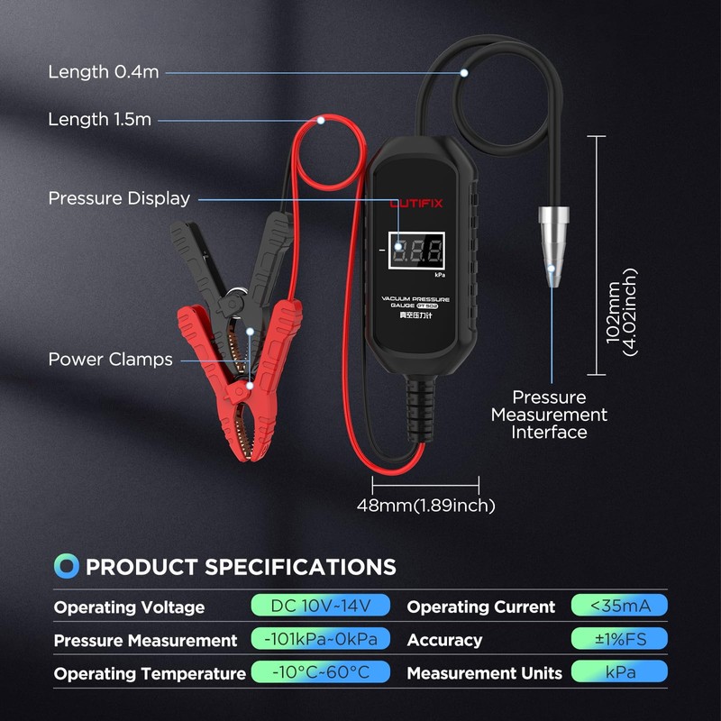 PT502 Auto Vacuum Gauge
