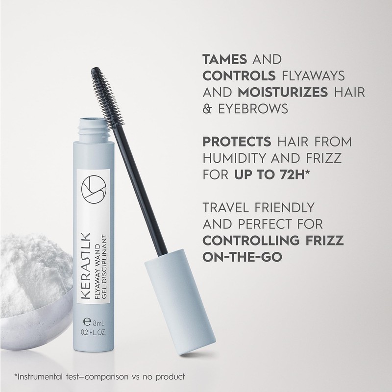 Kerasilk Flyaway Wand for On-the-Go Frizz Control, Vegan and Sulfate