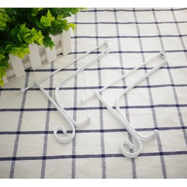 Tincogo (2 pack) 8" Iron Plate Stand, White Iron Easel Plate Display Photo Holder Stand, Displays Picture Frames, Cookbooks, Decorative Plates, Tablets and Art