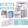 PackFreshUSA (100 Pack) PackFreshUSA Mylar Bags & Oxygen Absorbers Box
