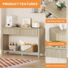 FATORRI Console Table for Entryway Storage, Wood Sofa Table for
